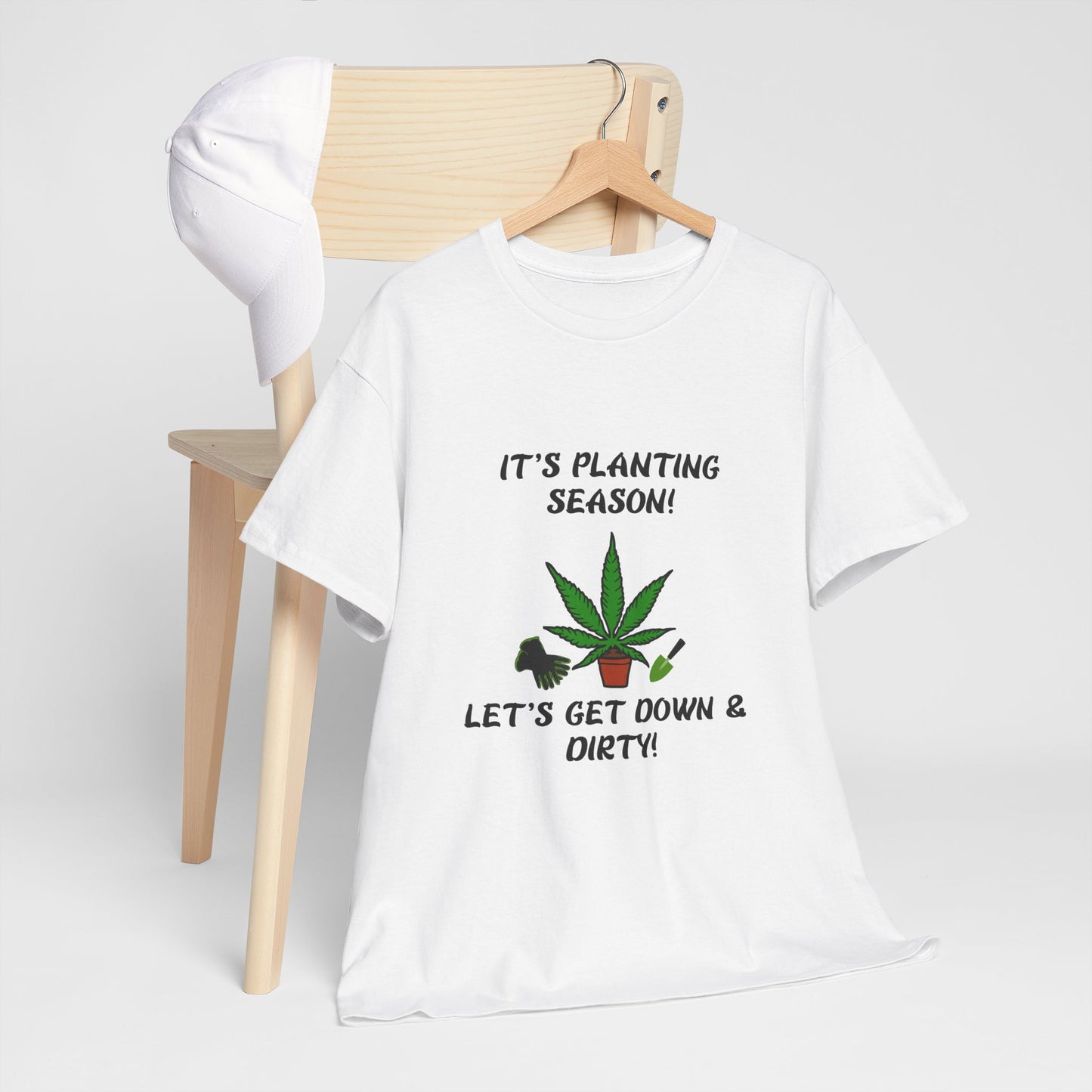 Unisex Heavy Cotton Tee Get Your Hands Dirty & Your Plants Growing – A G-Spot G’s Tees Original!
