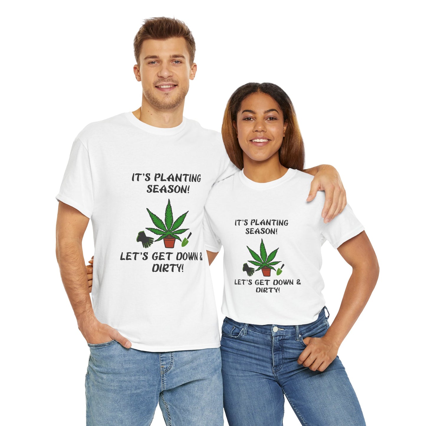Unisex Heavy Cotton Tee Get Your Hands Dirty & Your Plants Growing – A G-Spot G’s Tees Original!