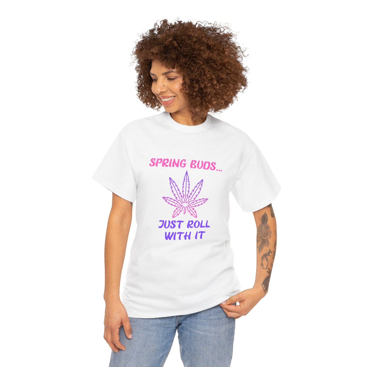 Spring Vibe Unisex Heavy Cotton Tee - Fresh Blooms & Good Vibes – The G-Spot G’s Tees Exclusive!