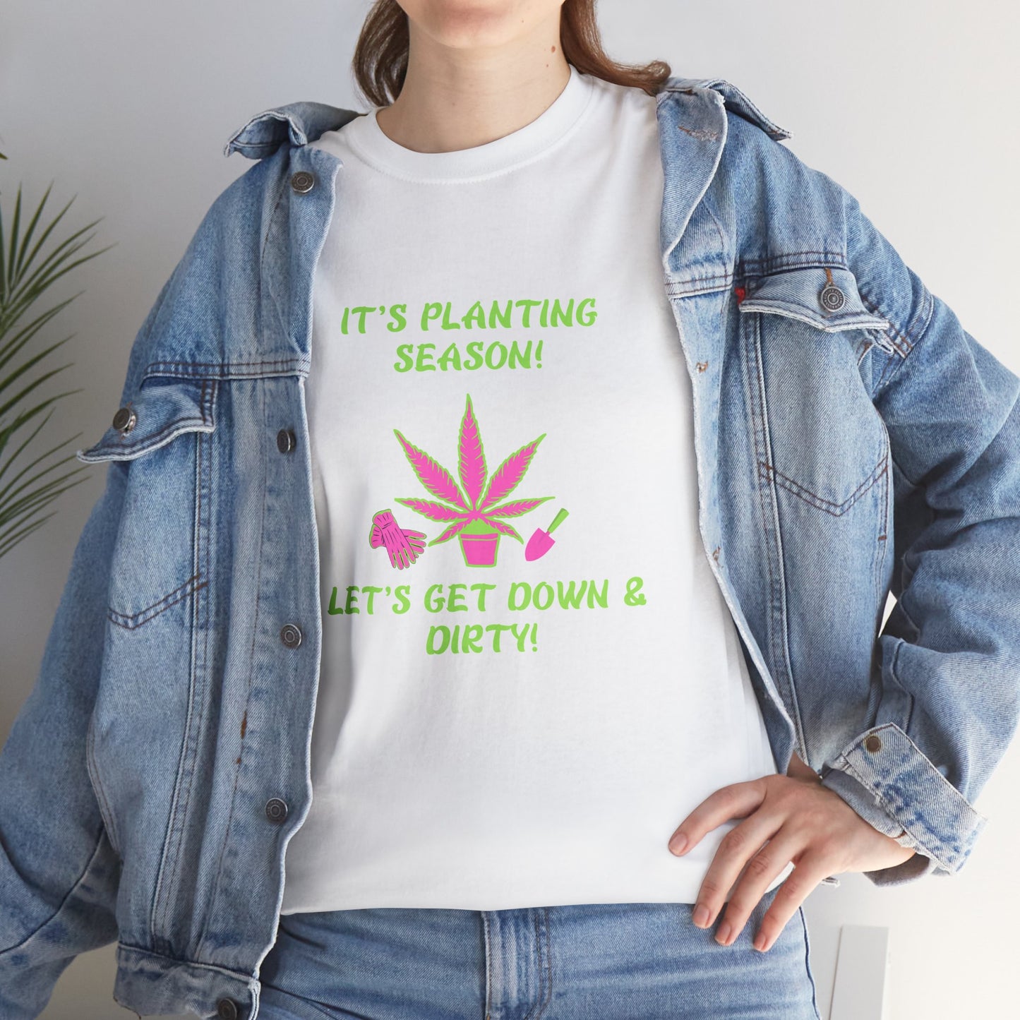 Unisex Heavy Cotton Tee -Get Your Hands Dirty & Your Plants Growing – A G-Spot G’s Tees Original!