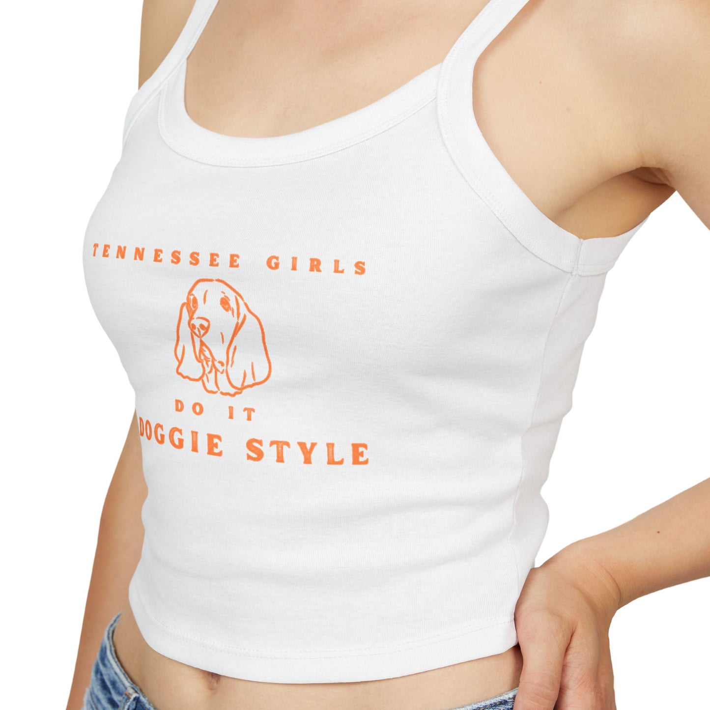 Tennessee Girls Doggie Style Tank Top - Stylish Women's Spaghetti Strap Tee