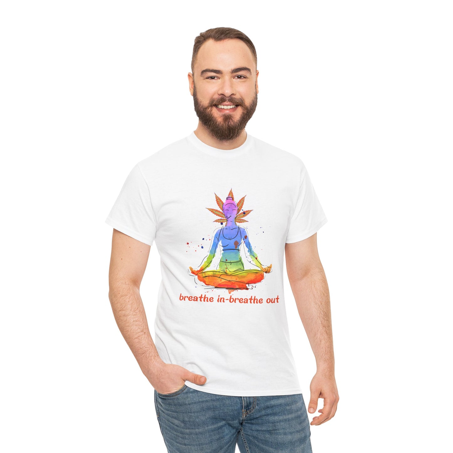 Unisex Heavy Cotton Shirt  Find Your Zen & Embrace the Vibes – The G-Spot G’s Tees Exclusive!