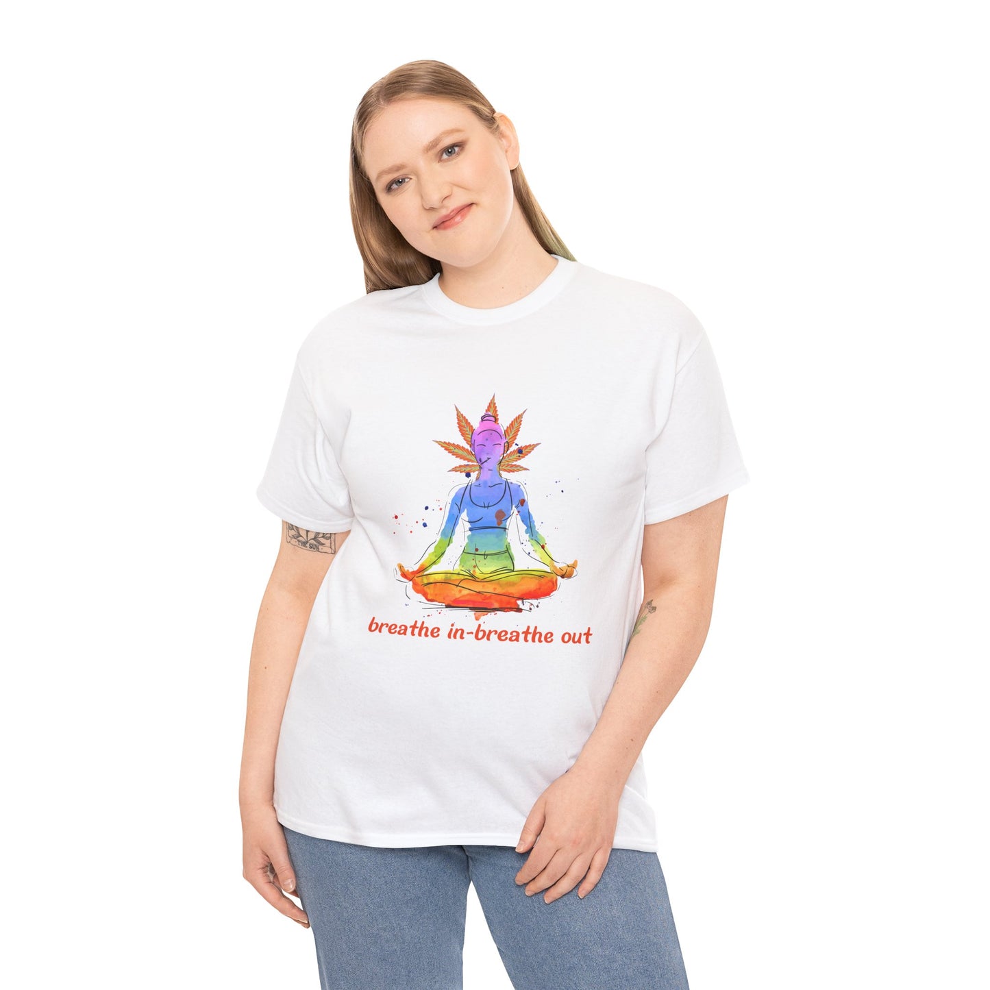 Unisex Heavy Cotton Shirt  Find Your Zen & Embrace the Vibes – The G-Spot G’s Tees Exclusive!