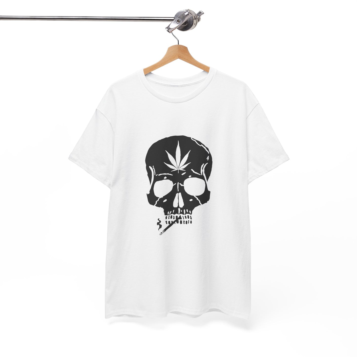 Bold, Edgy, & Iconic – A Statement Piece from G-Spot G’s Tees! Skull & Leaf Unisex Heavy Cotton Tee