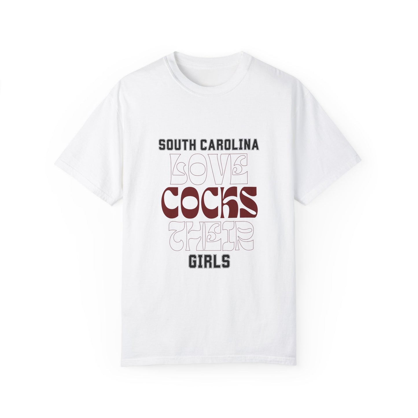 South Carolina Love Cocks Unisex Garment-Dyed T-Shirt