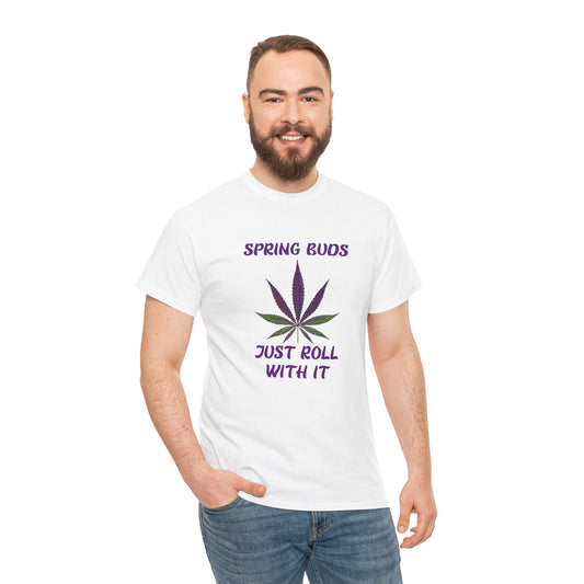 Unisex Heavy Cotton Tee Relaxed Fit T-Shirt Fresh Blooms & Good Vibes –The G-Spot G’s Tees Exclusive!