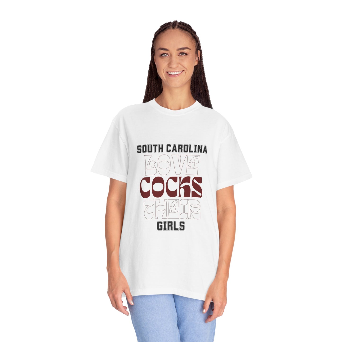 South Carolina Love Cocks Unisex Garment-Dyed T-Shirt