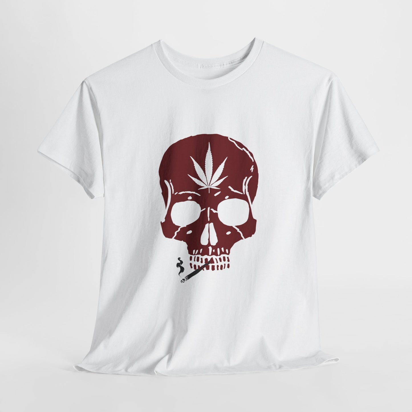 Chill Vibes Skull Tee - Unisex Heavy Cotton Shirt with Cannabis Design Dark, Bold, and Unapologetic – A Signature Tee from G-Spot G’s Tees!