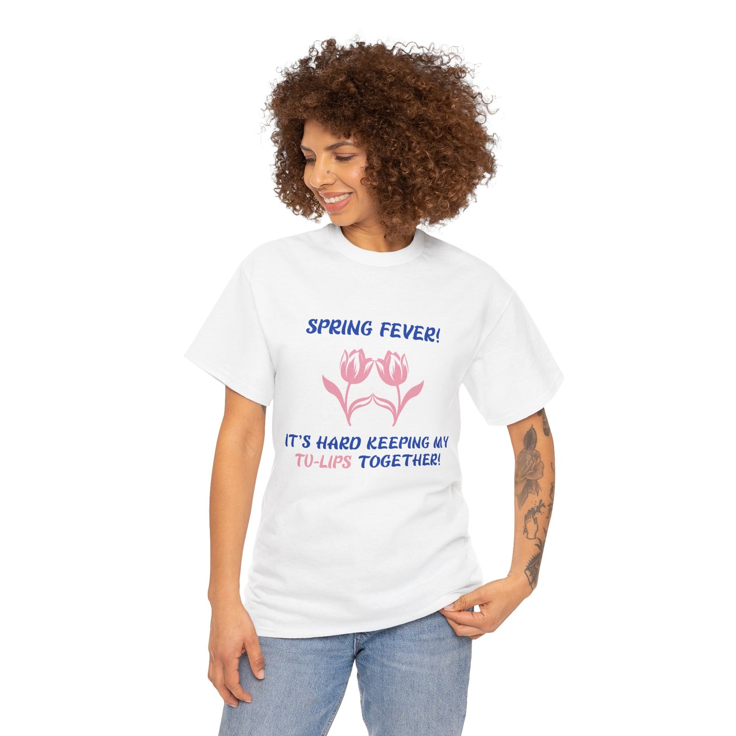 Spring Fever Unisex Heavy Cotton Tee -Flirty, Fun & Fresh – A Must-Have from G-Spot G’s Tees!