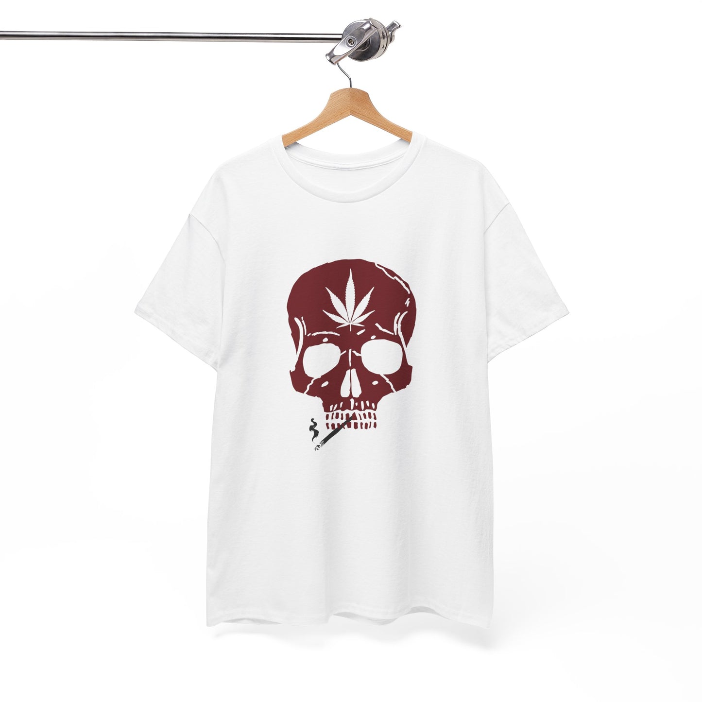 Chill Vibes Skull Tee - Unisex Heavy Cotton Shirt with Cannabis Design Dark, Bold, and Unapologetic – A Signature Tee from G-Spot G’s Tees!