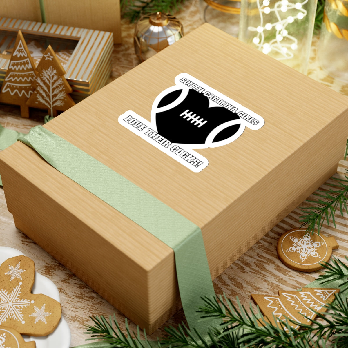 South Carolina Girls Love Their Cocks Kiss-Cut Stickers | Fun Sports Fan Decals for Gifting