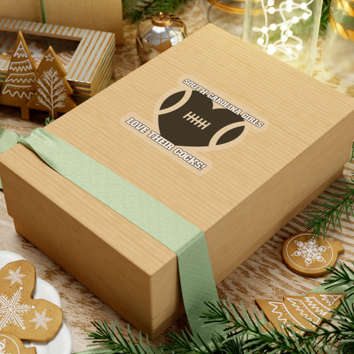 South Carolina Girls Love Their Cocks Kiss-Cut Stickers | Fun Sports Fan Decals for Gifting