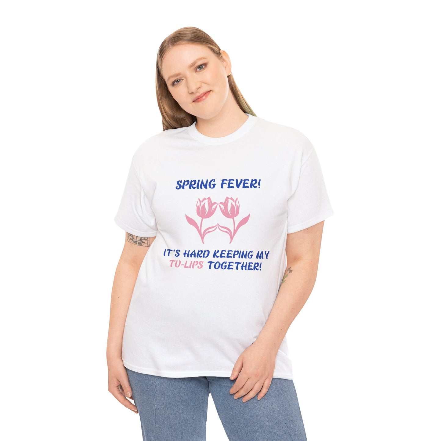 Spring Fever Unisex Heavy Cotton Tee -Flirty, Fun & Fresh – A Must-Have from G-Spot G’s Tees!