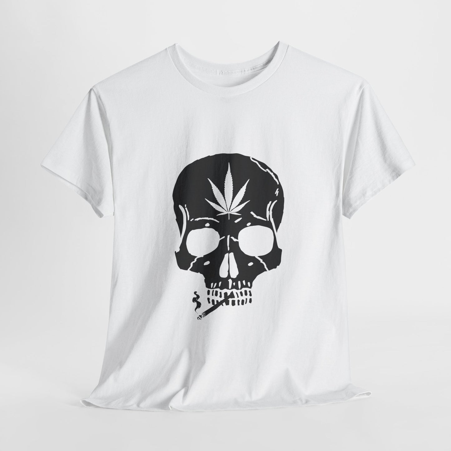 Bold, Edgy, & Iconic – A Statement Piece from G-Spot G’s Tees! Skull & Leaf Unisex Heavy Cotton Tee